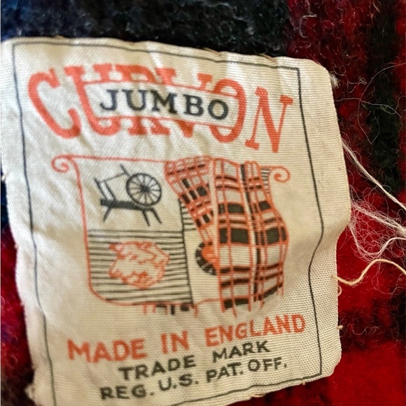 Vintage Curvon wool blanket 45x35 - Picture 7 of 7